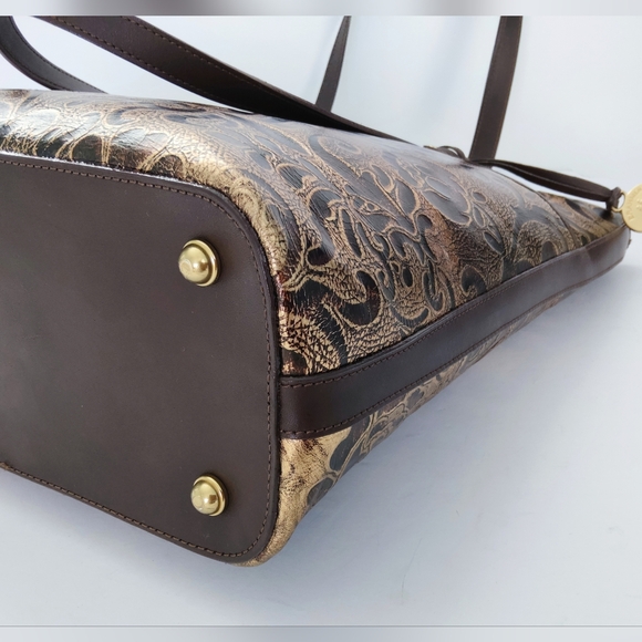 Brahmin Asher Large Tote In The Getsby Bronze. Pre-owned. 15×12×5. - Picture 7 of 10